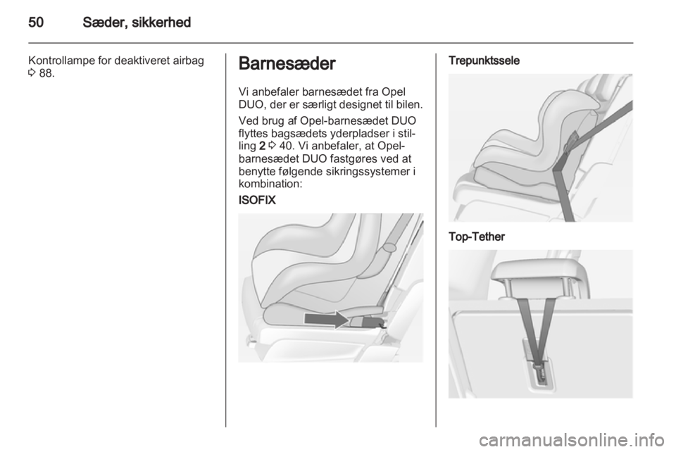 OPEL MERIVA 2013  Instruktionsbog (in Danish) 