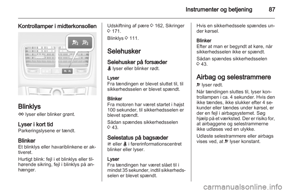 OPEL MERIVA 2013  Instruktionsbog (in Danish) 