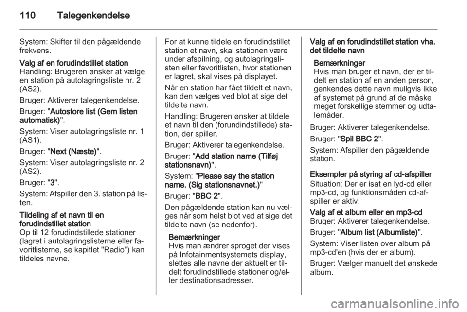 OPEL MERIVA 2013.5  Instruktionsbog til Infotainment (in Danish) 