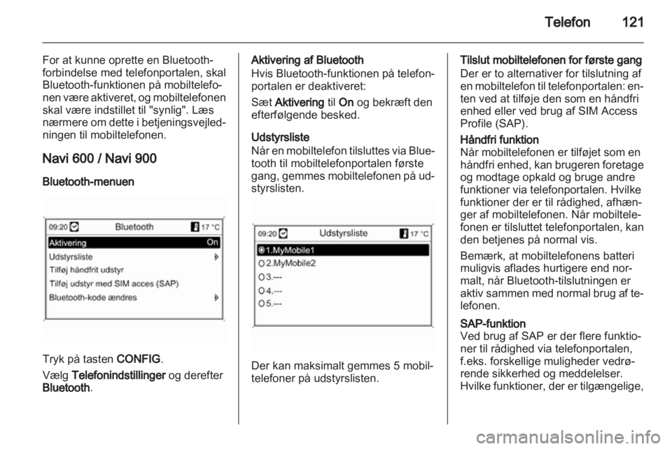 OPEL MERIVA 2013.5  Instruktionsbog til Infotainment (in Danish) 