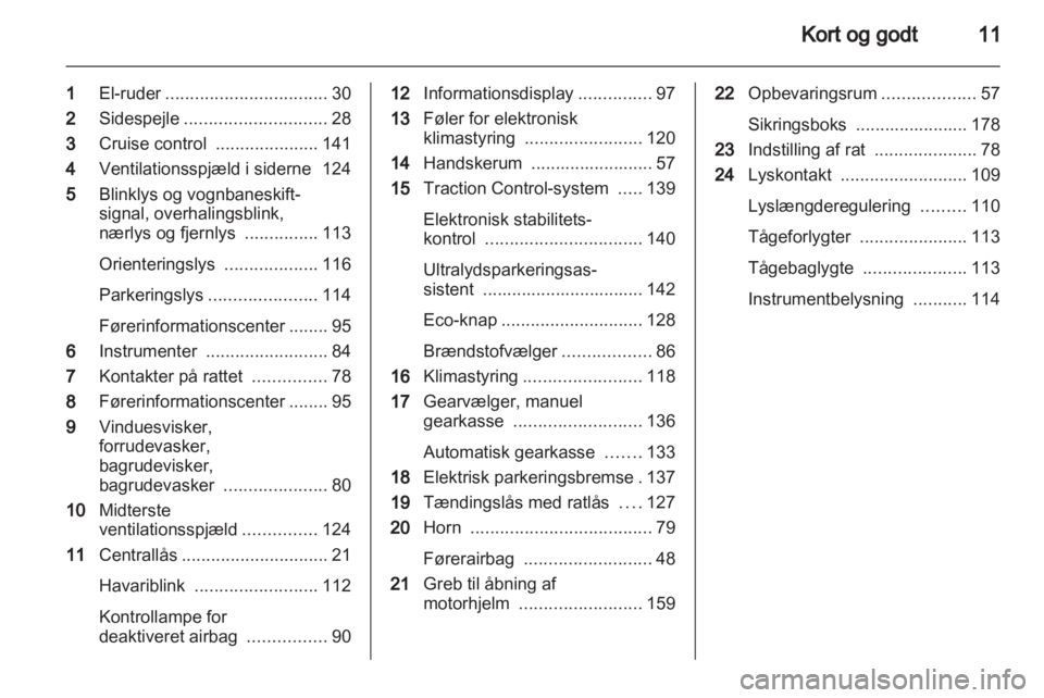 OPEL MERIVA 2013.5  Instruktionsbog (in Danish) 
