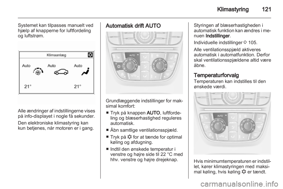 OPEL MERIVA 2013.5  Instruktionsbog (in Danish) 