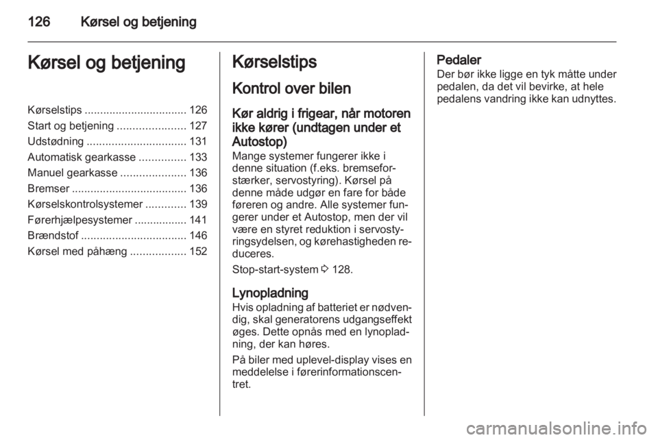 OPEL MERIVA 2013.5  Instruktionsbog (in Danish) 