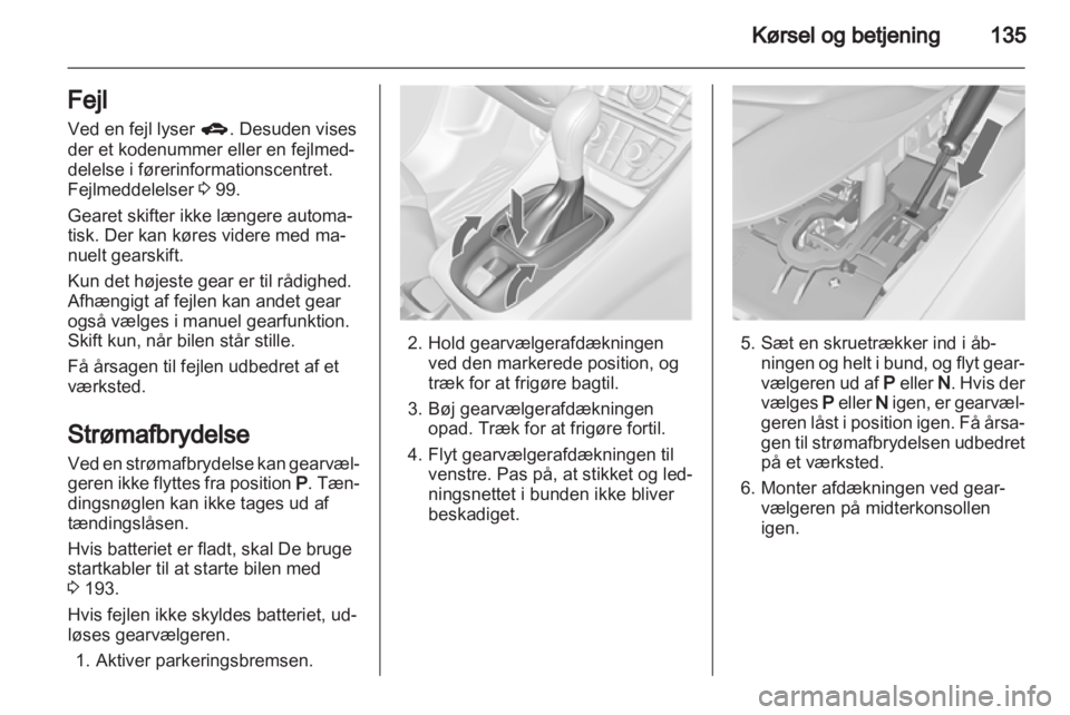 OPEL MERIVA 2013.5  Instruktionsbog (in Danish) 