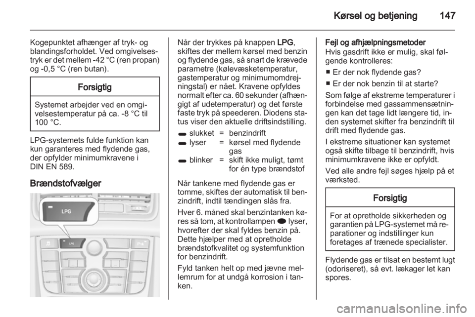 OPEL MERIVA 2013.5  Instruktionsbog (in Danish) 
