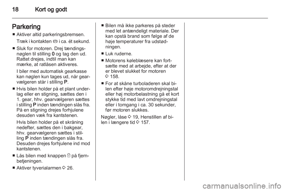 OPEL MERIVA 2013.5  Instruktionsbog (in Danish) 