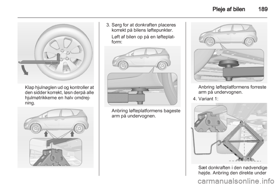OPEL MERIVA 2013.5  Instruktionsbog (in Danish) 