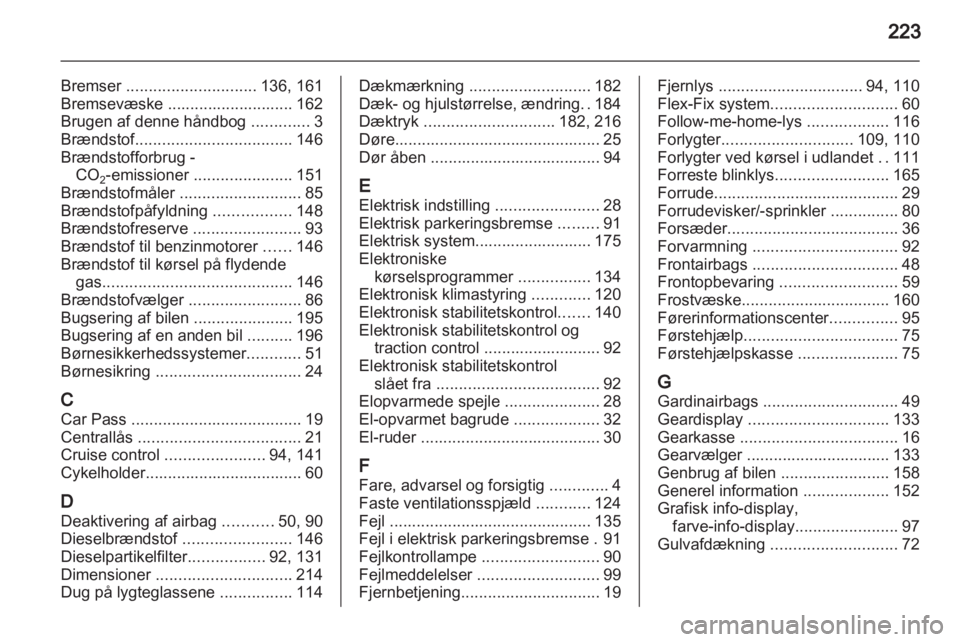 OPEL MERIVA 2013.5  Instruktionsbog (in Danish) 