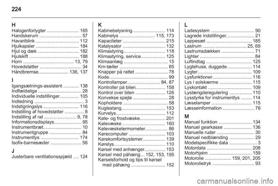 OPEL MERIVA 2013.5  Instruktionsbog (in Danish) 