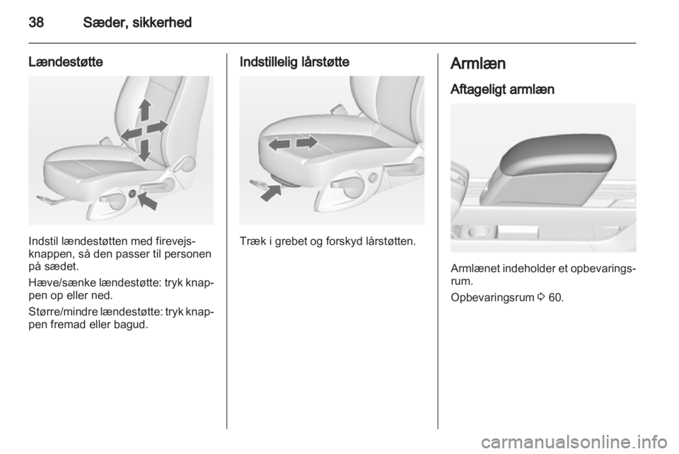 OPEL MERIVA 2013.5  Instruktionsbog (in Danish) 