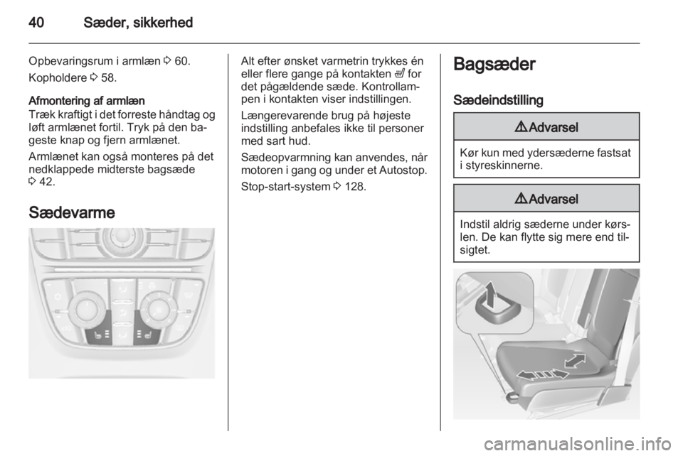 OPEL MERIVA 2013.5  Instruktionsbog (in Danish) 