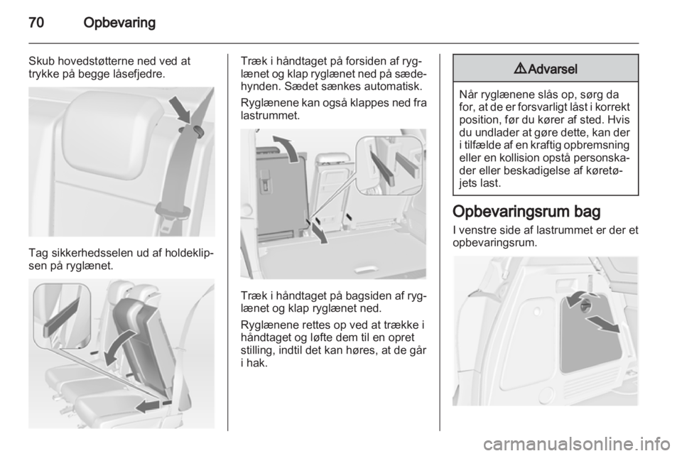 OPEL MERIVA 2013.5  Instruktionsbog (in Danish) 