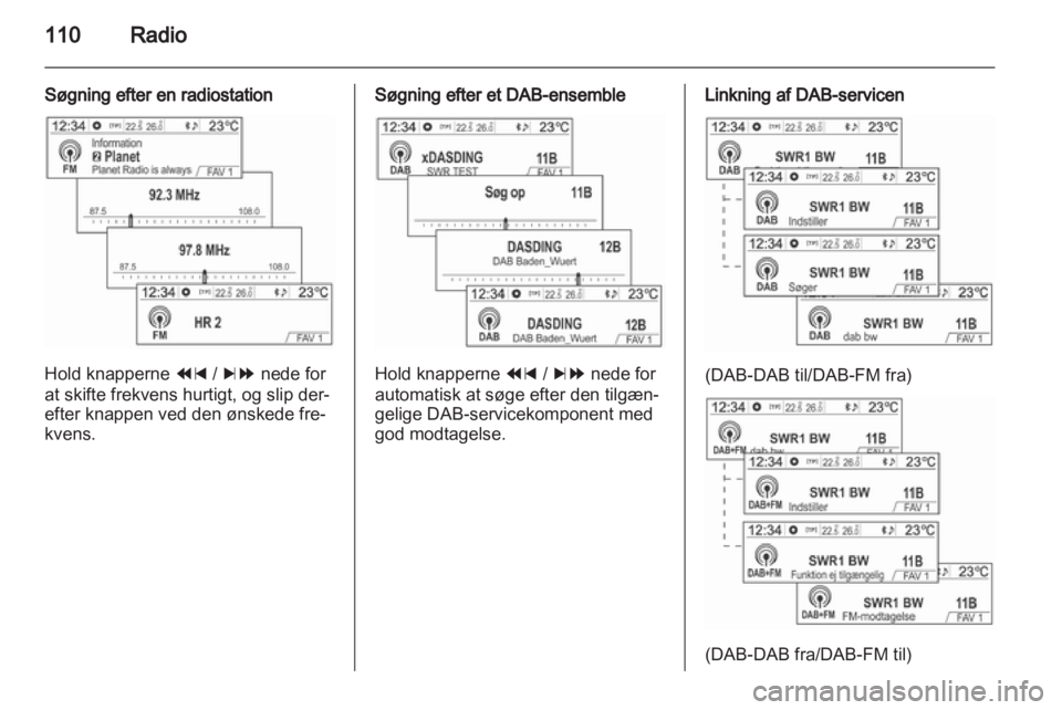 OPEL MOKKA 2013  Instruktionsbog til Infotainment (in Danish) 