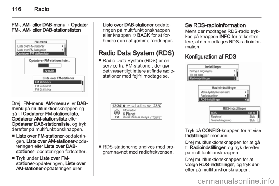 OPEL MOKKA 2013  Instruktionsbog til Infotainment (in Danish) 