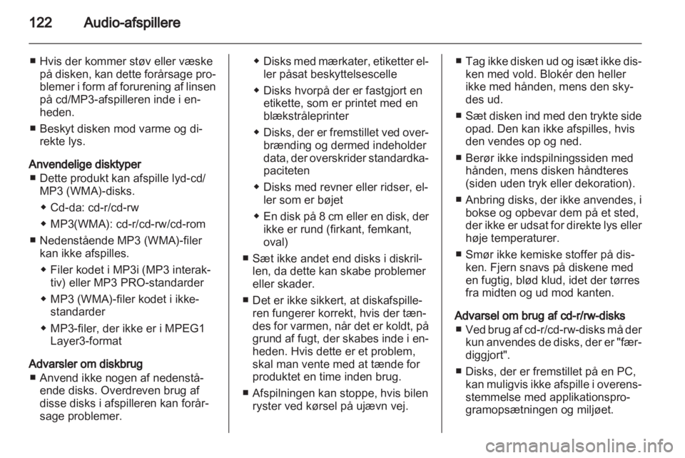 OPEL MOKKA 2013  Instruktionsbog til Infotainment (in Danish) 