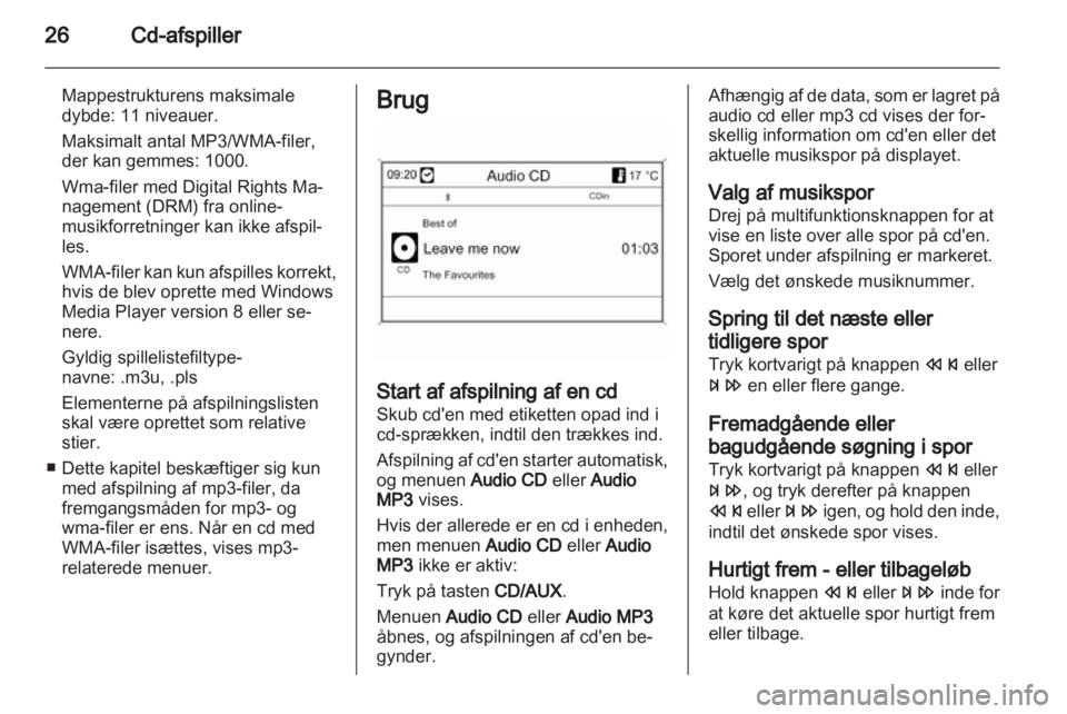OPEL MOKKA 2013  Instruktionsbog til Infotainment (in Danish) 