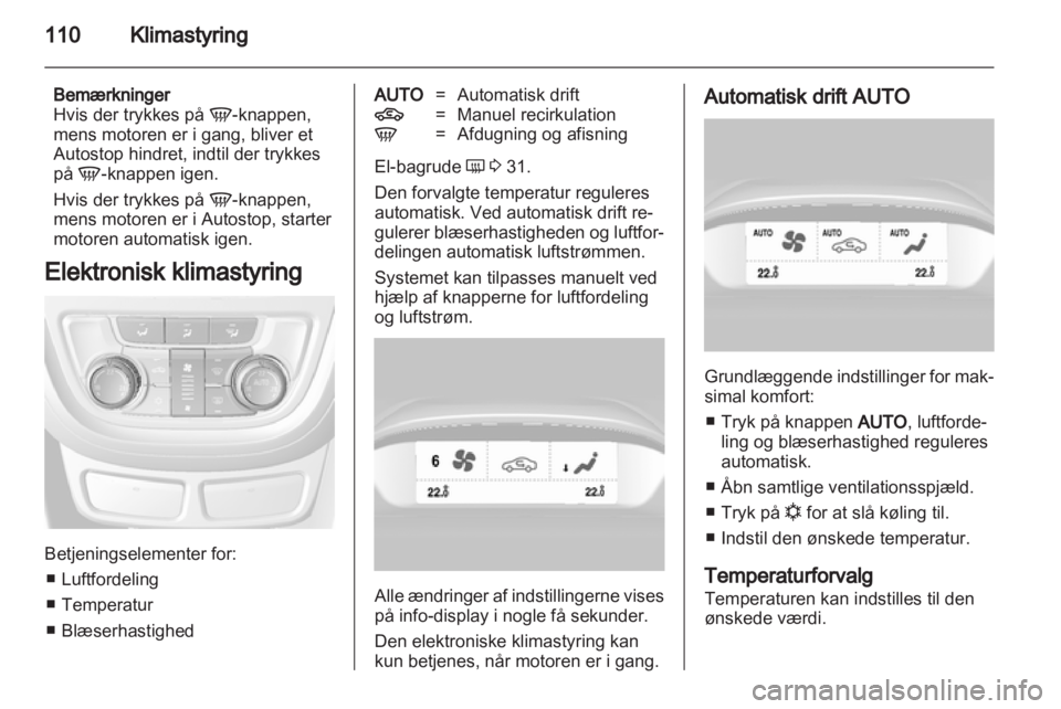 OPEL MOKKA 2013  Instruktionsbog (in Danish) 
