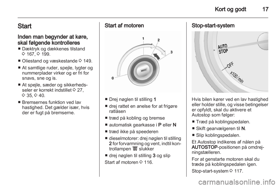OPEL MOKKA 2013  Instruktionsbog (in Danish) 