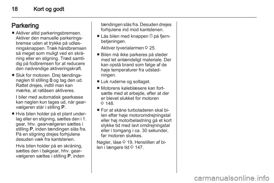 OPEL MOKKA 2013  Instruktionsbog (in Danish) 