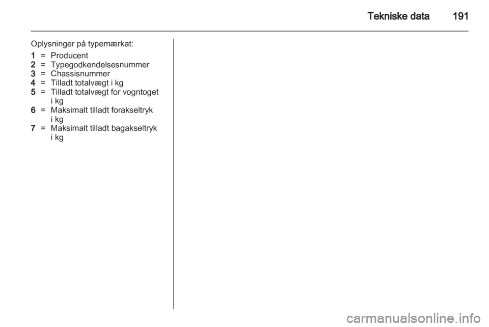 OPEL MOKKA 2013  Instruktionsbog (in Danish) 