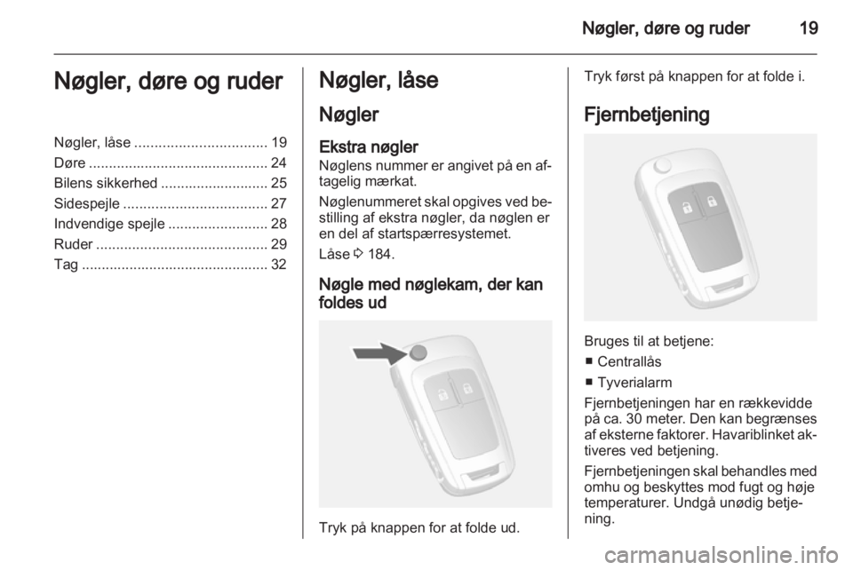 OPEL MOKKA 2013  Instruktionsbog (in Danish) 