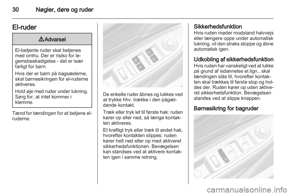 OPEL MOKKA 2013  Instruktionsbog (in Danish) 