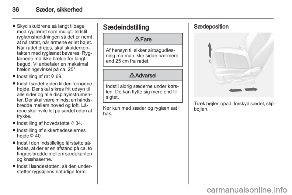 OPEL MOKKA 2013  Instruktionsbog (in Danish) 