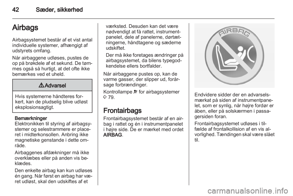 OPEL MOKKA 2013  Instruktionsbog (in Danish) 
