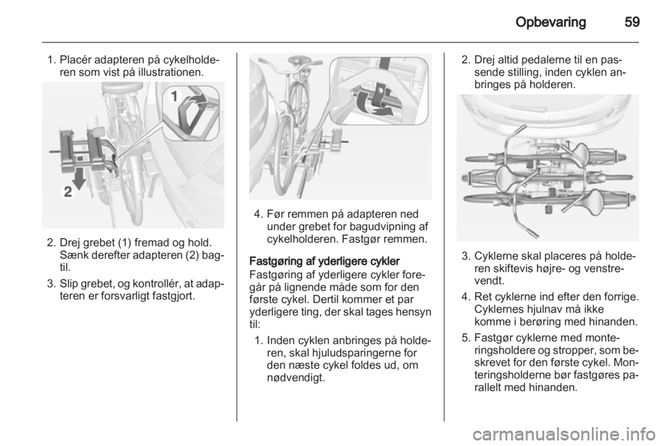 OPEL MOKKA 2013  Instruktionsbog (in Danish) 