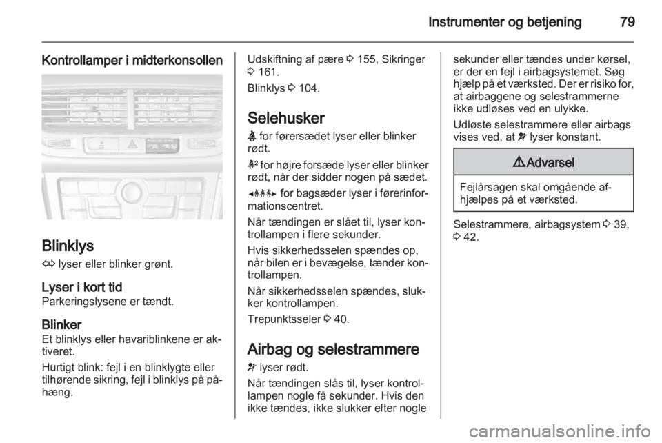 OPEL MOKKA 2013  Instruktionsbog (in Danish) 