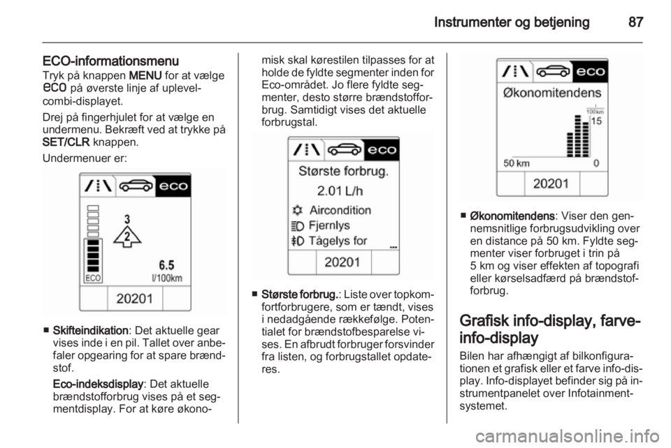 OPEL MOKKA 2013  Instruktionsbog (in Danish) 
