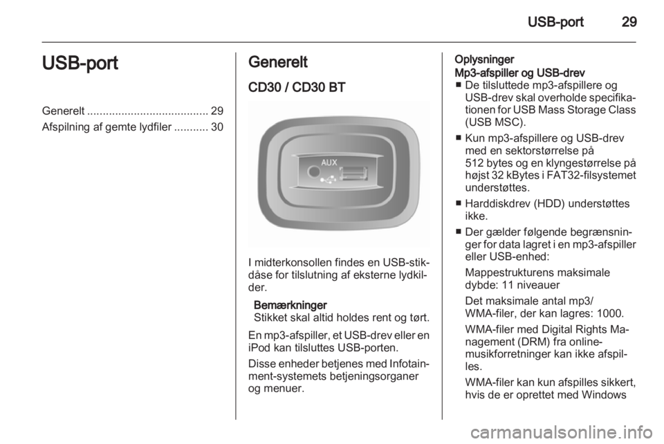 OPEL MOVANO_B 2011.5  Instruktionsbog til Infotainment (in Danish) 