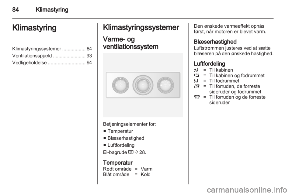 OPEL MOVANO_B 2011.5  Instruktionsbog (in Danish) 