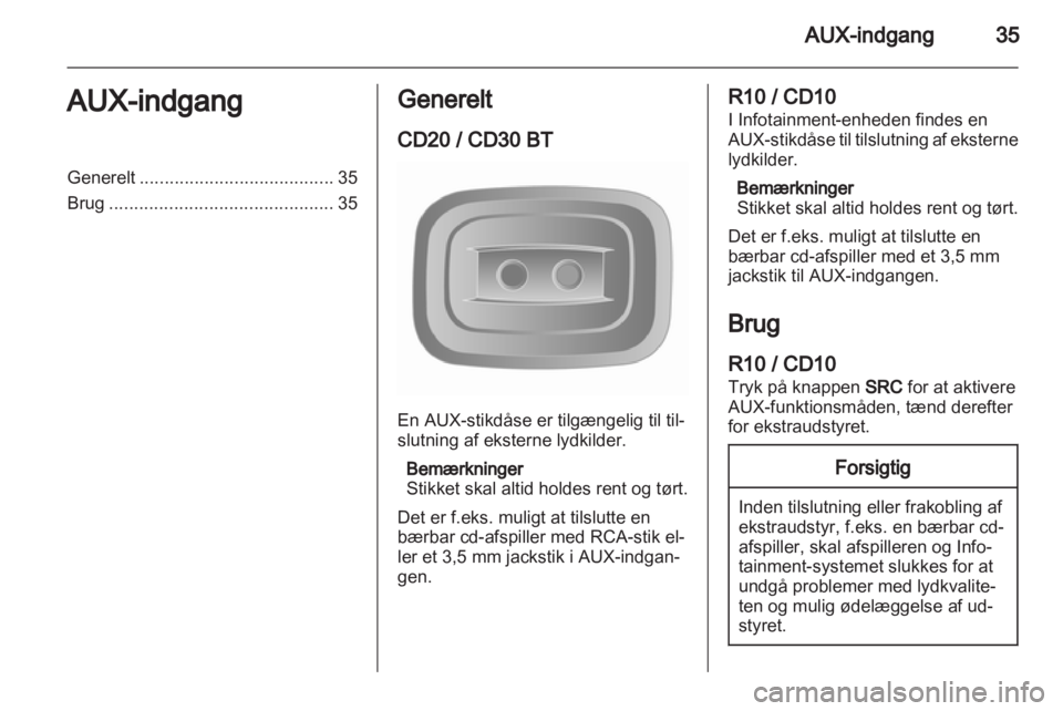 OPEL MOVANO_B 2012  Instruktionsbog til Infotainment (in Danish) 
