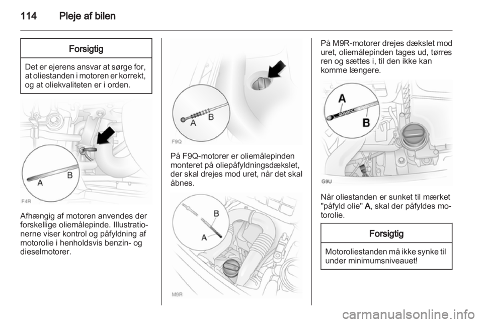 OPEL VIVARO 2011.5  Instruktionsbog (in Danish) 