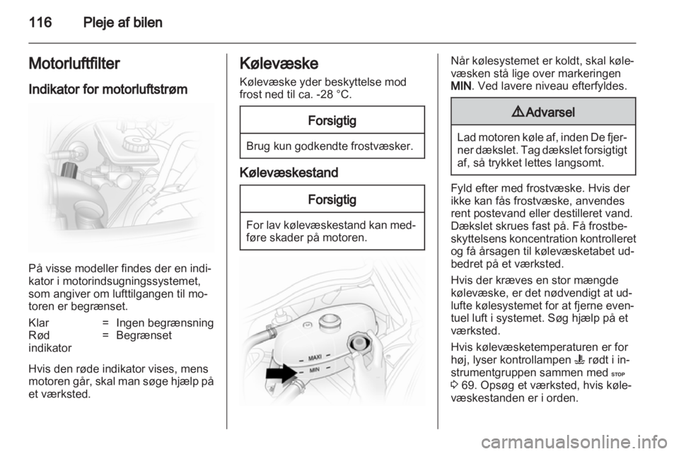 OPEL VIVARO 2011.5  Instruktionsbog (in Danish) 