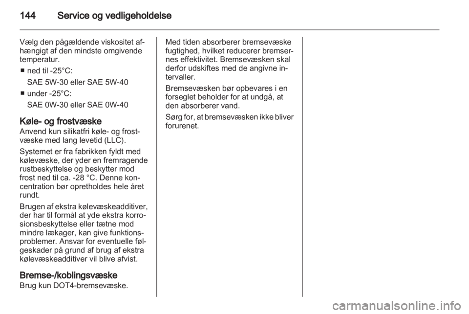 OPEL VIVARO 2011.5  Instruktionsbog (in Danish) 