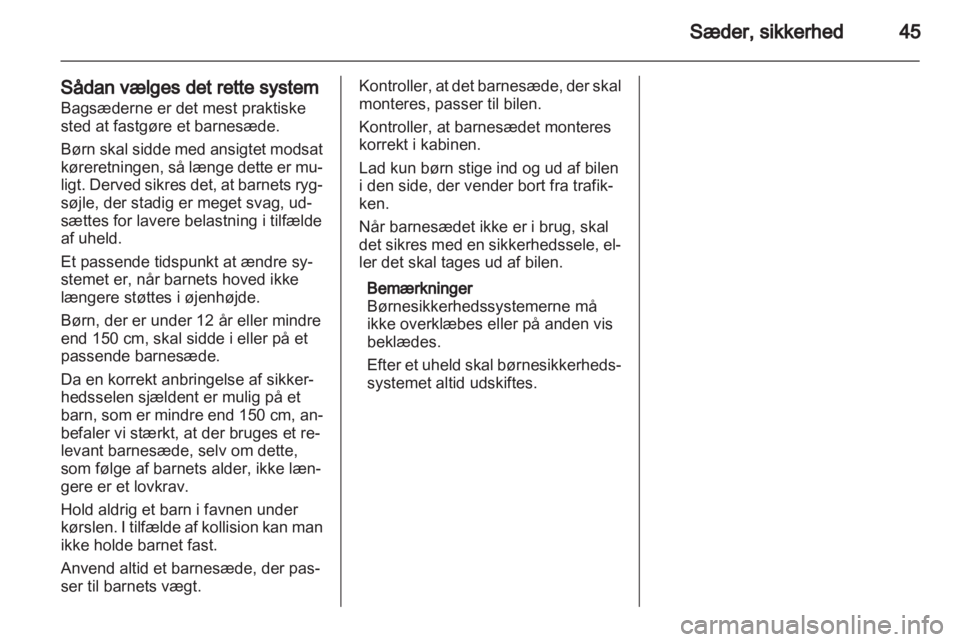 OPEL VIVARO 2011.5  Instruktionsbog (in Danish) 
