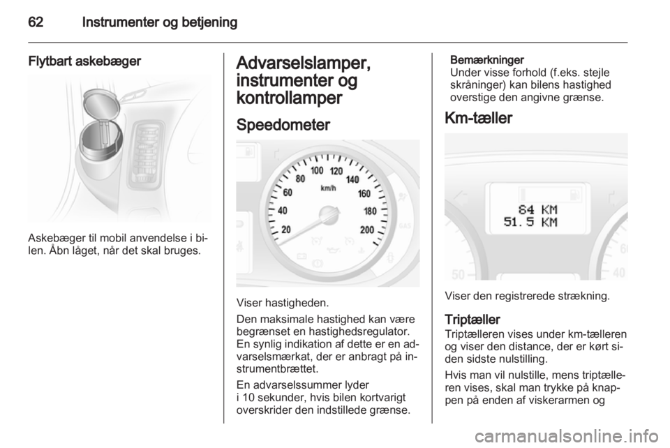 OPEL VIVARO 2011.5  Instruktionsbog (in Danish) 