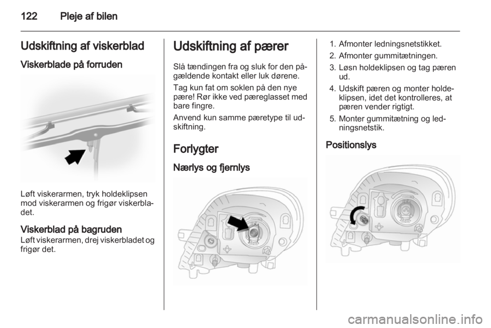 OPEL VIVARO 2012  Instruktionsbog (in Danish) 