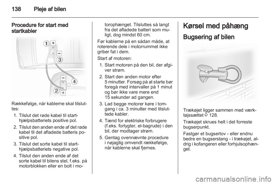OPEL VIVARO 2012  Instruktionsbog (in Danish) 