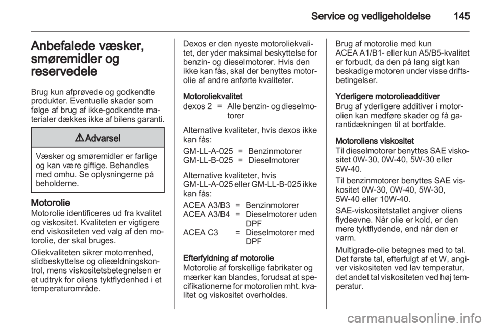 OPEL VIVARO 2012  Instruktionsbog (in Danish) 