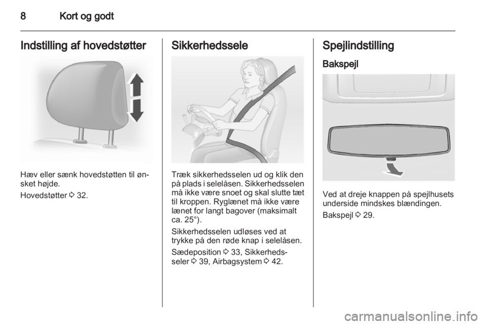 OPEL VIVARO 2012  Instruktionsbog (in Danish) 