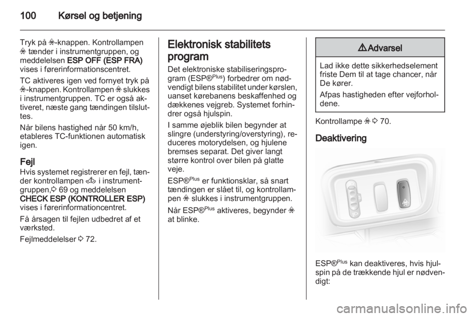 OPEL VIVARO 2013  Instruktionsbog (in Danish) 