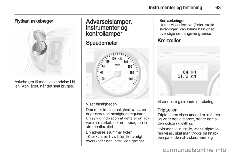 OPEL VIVARO 2013  Instruktionsbog (in Danish) 