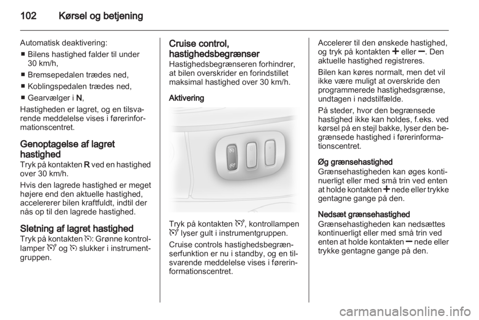 OPEL VIVARO 2013.5  Instruktionsbog (in Danish) 