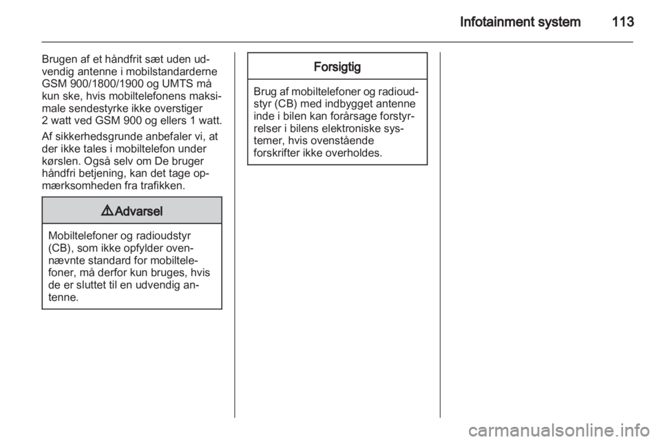 OPEL ZAFIRA 2010  Instruktionsbog (in Danish) 
