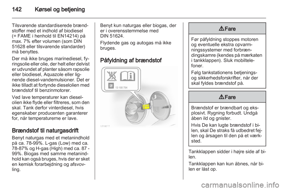 OPEL ZAFIRA 2010  Instruktionsbog (in Danish) 