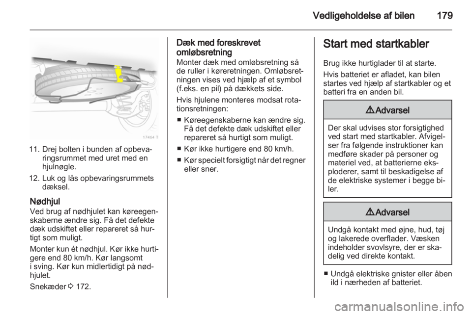 OPEL ZAFIRA 2010  Instruktionsbog (in Danish) 