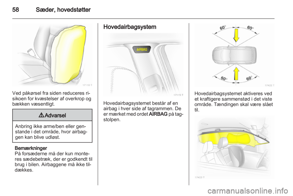 OPEL ZAFIRA 2010  Instruktionsbog (in Danish) 